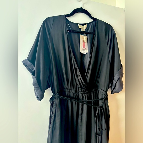 Charlie Page Black Penelope Wrap Dress - Picture 3 of 9